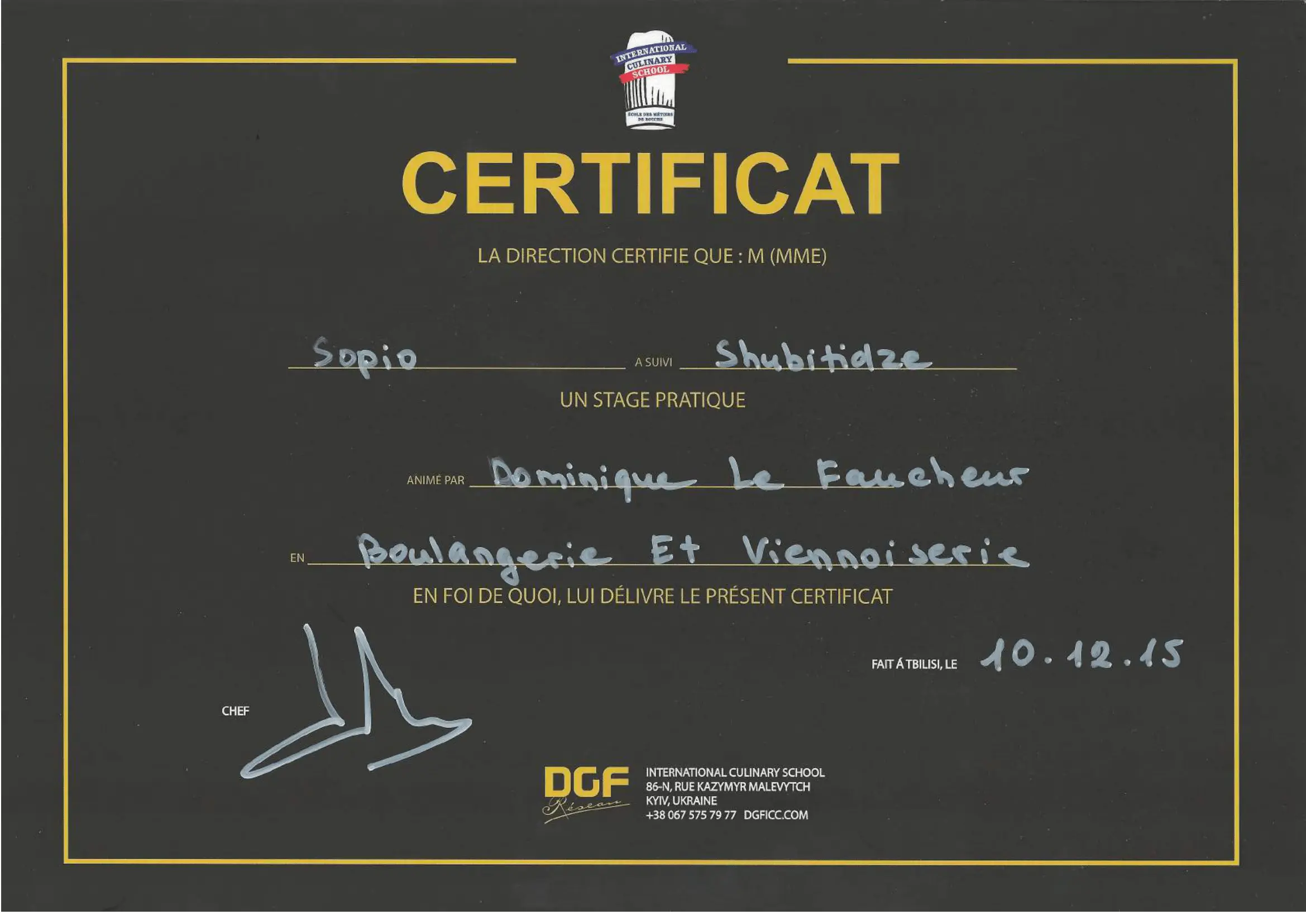 Dominique Le Faucher Boulangerie et Viennoiserie